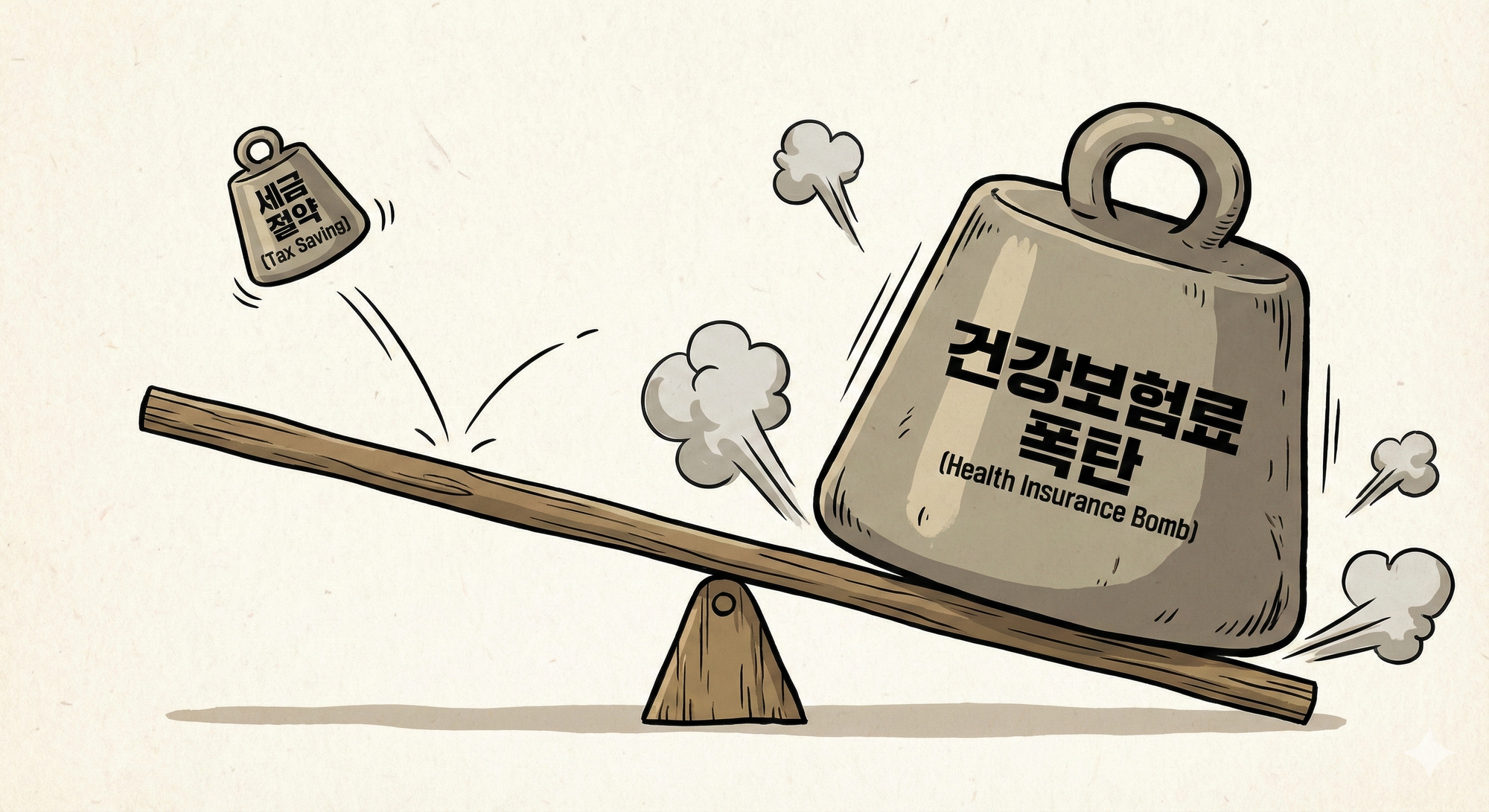앞으로 벌고 뒤로 깨진다! 세금 절약하다가 건강보험료 폭탄 맞으면 거덜난다!
