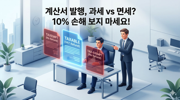 [Case] "저희 면세니까 계산서로 끊어주세요!" 거래처 요구, 무턱대고 들어주면 손해보는 이유